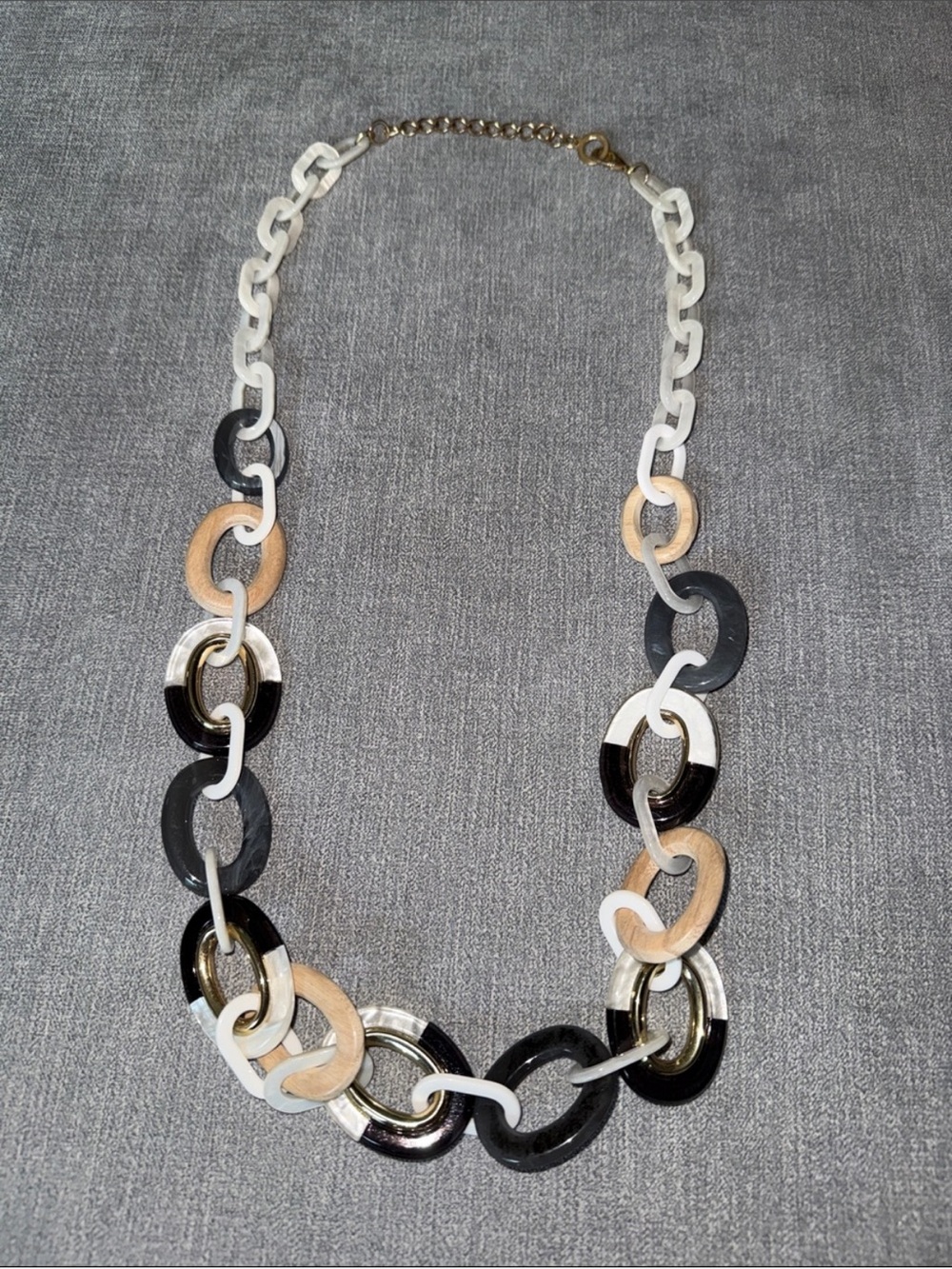 Rush By Denis and Charles Chunky Multi-Link Necklace
